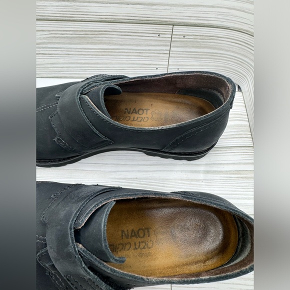 NAOT BLACK LEATHER LOAFERS MADE IN ISRAEL size 40 W-9 M-7 - Picture 5 of 10